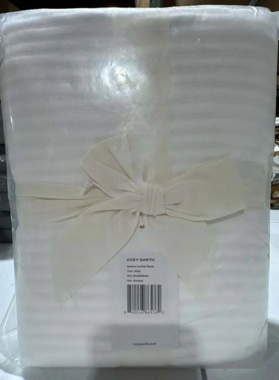 Cozy Earth Bamboo Coverlet Standard Shams in White